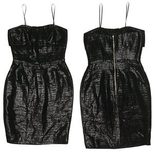 Kate Spade Shimmering Black Strapless Dress